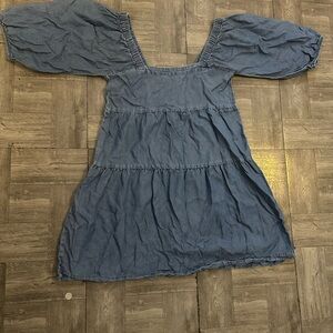 Blue Denim Kids Dress